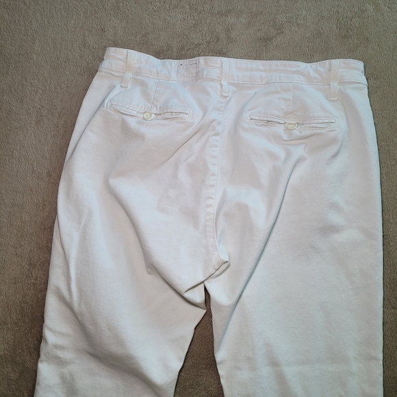 AG Adriano Goldschmied The Tristan White Distressed Tailored Trousers size 28 - Picture 8 of 13